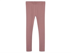 Name It twilight mauve lace-patterned leggings